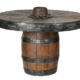 Barrel Table and Chair Set of 3