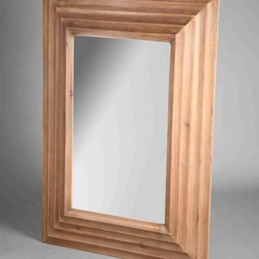 Large Step Down Rectangular Mirror Natural