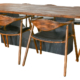 Avant Garde Teak Dining Table Set of 9