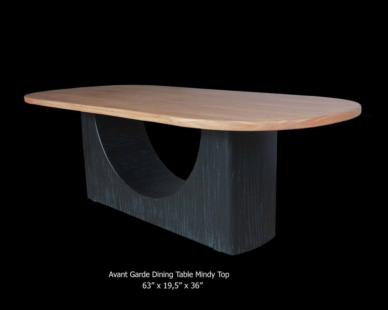 Avant Garde Teak Dining Table Room Scene