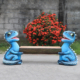 Blue Dinosaur Buddies Bench