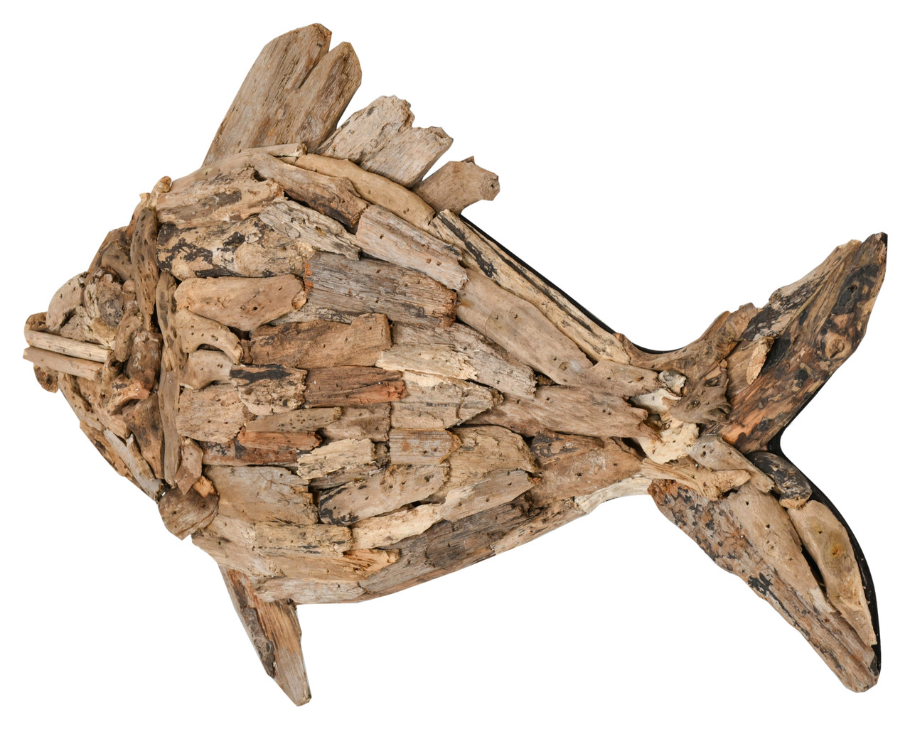Natural Wood Fish Close Up Image