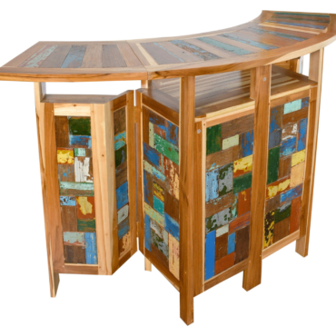 Teak Boat Bar Table
