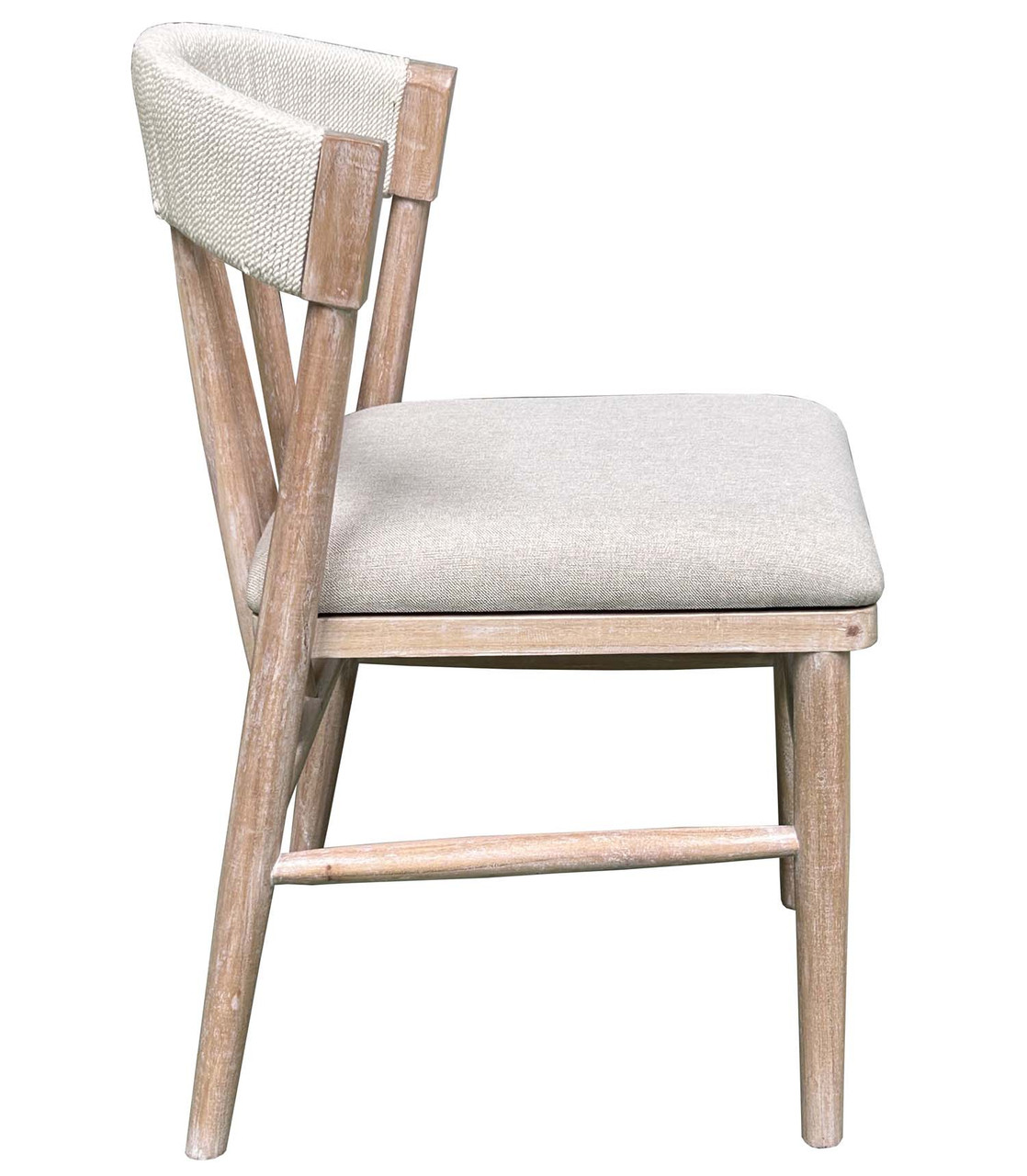 Alto Back Chair White Wash Close Up Image