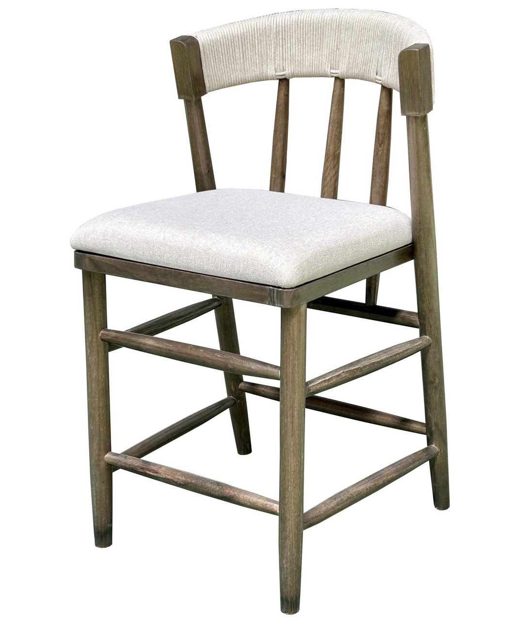 Alto Back Counter Stool Brown Room Scene