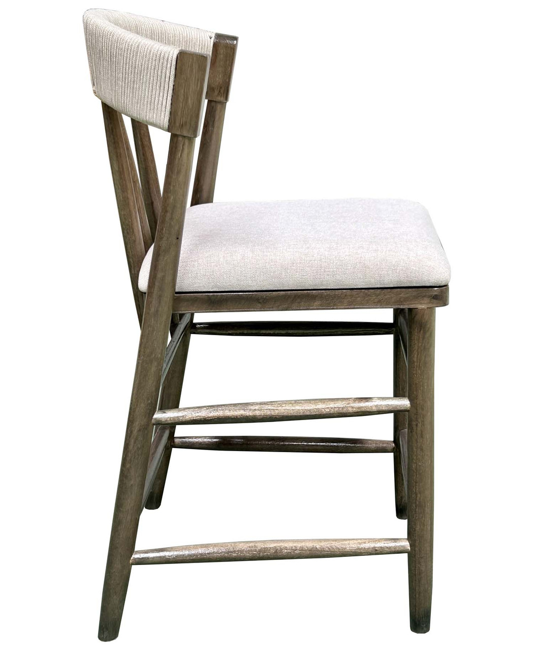 Alto Back Counter Stool Brown Close Up Image