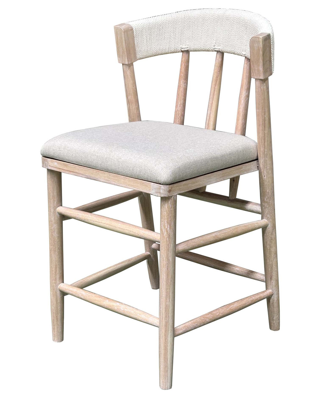 Alto Back Counter Stool White Wash Room Scene