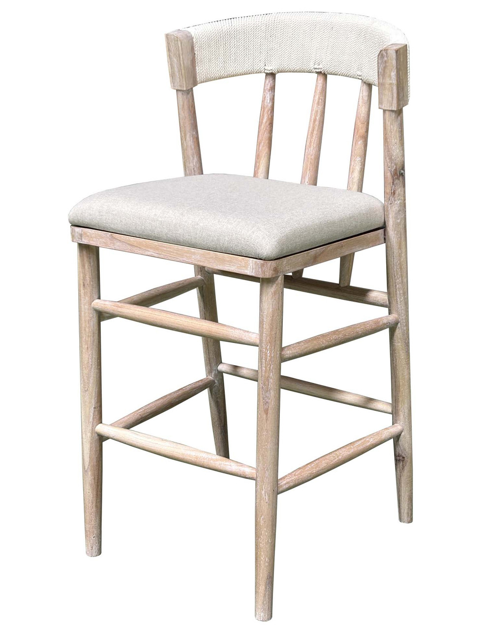 Alto Back Barstool White Wash Room Scene