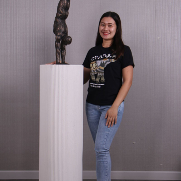 Handstand Sculpture on Pedestal