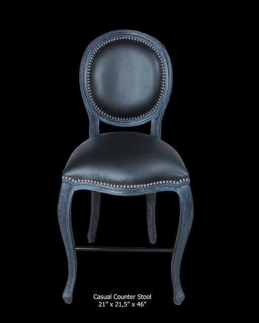 Charcoal Casual Counter Stool