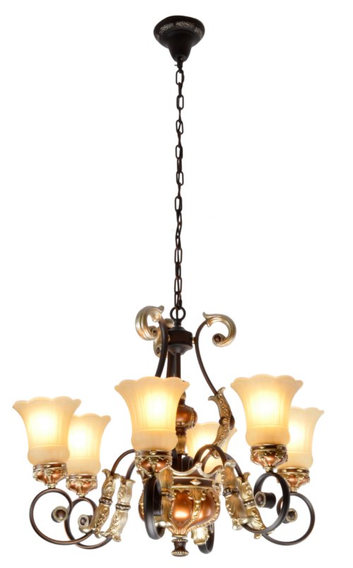 6 Light Dining Room Foyer Hallway Decorative Chandelier Hanging Fixture 27.5"DIA