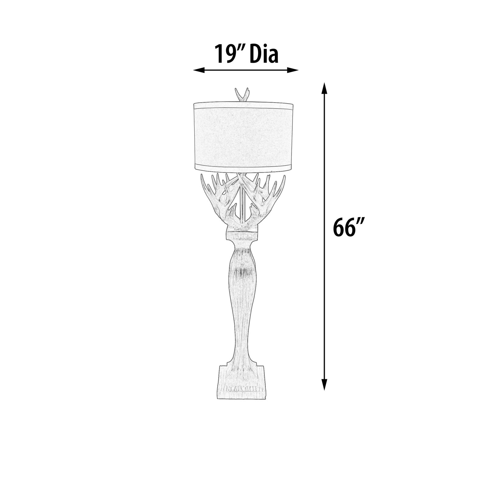 Antler Floor Lamp - Image 5