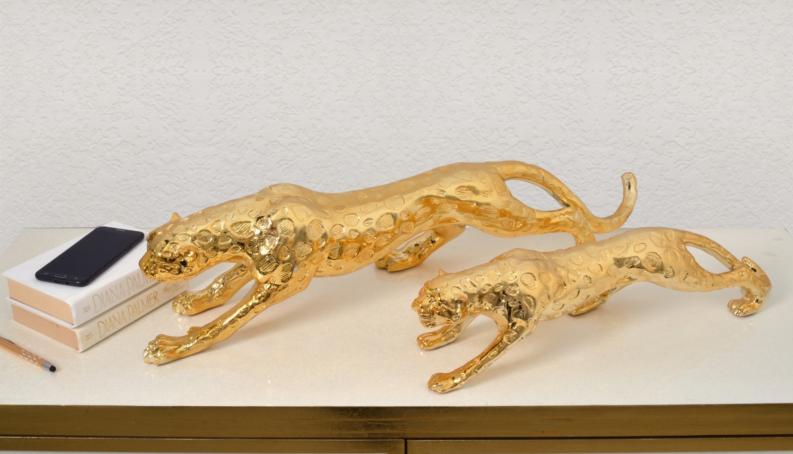 Standing Gilt Leopard 22 Inches Long - Image 2