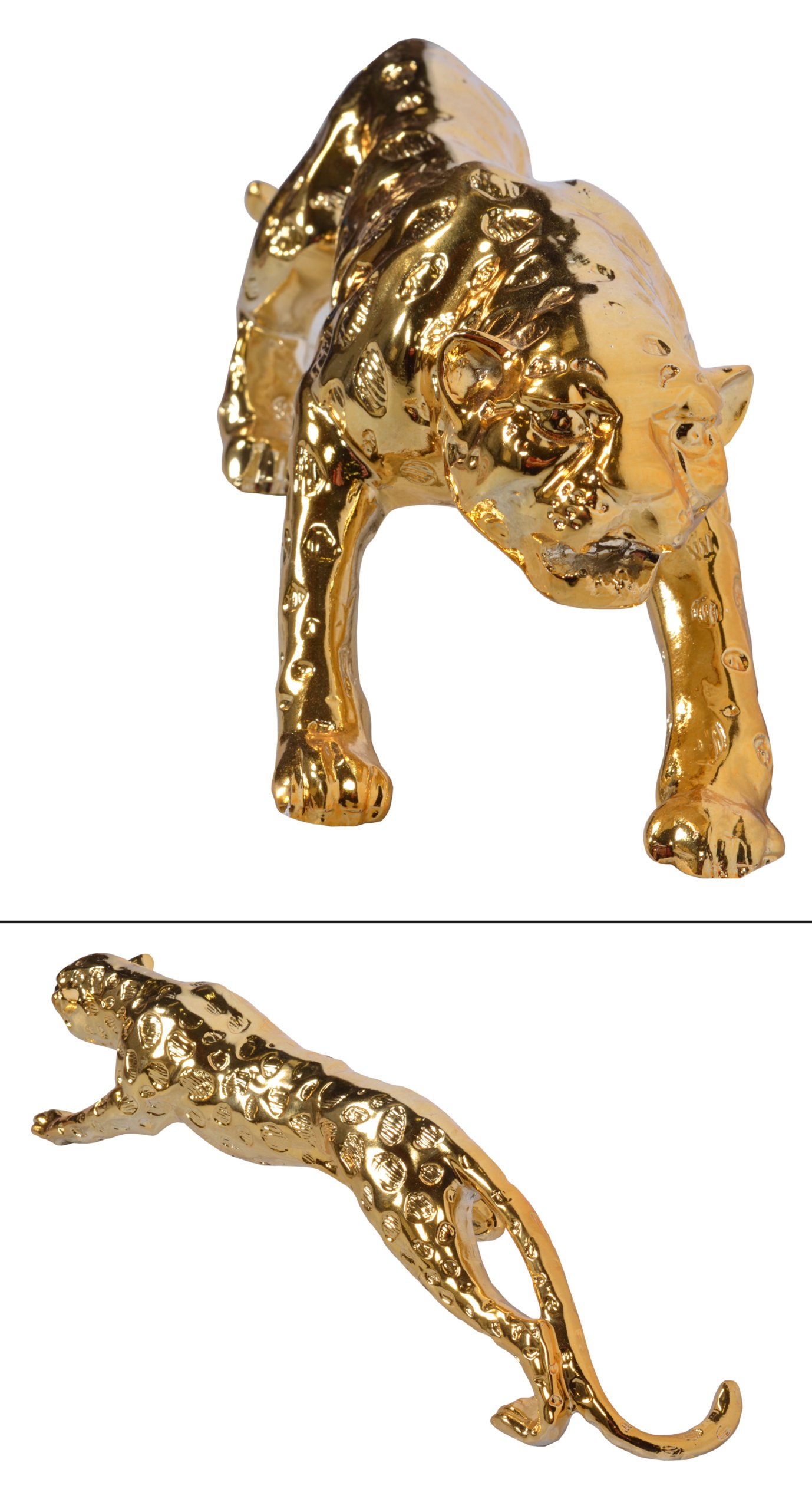 Standing Gilt Leopard 22 Inches Long - Image 4