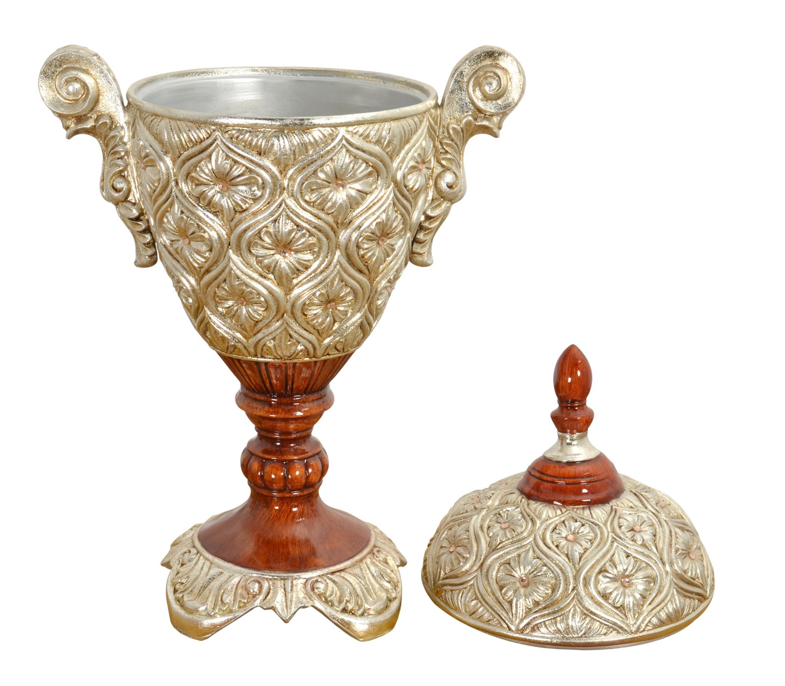 Valencia Stately Lidded Urn 23 Inches Tall - Image 3