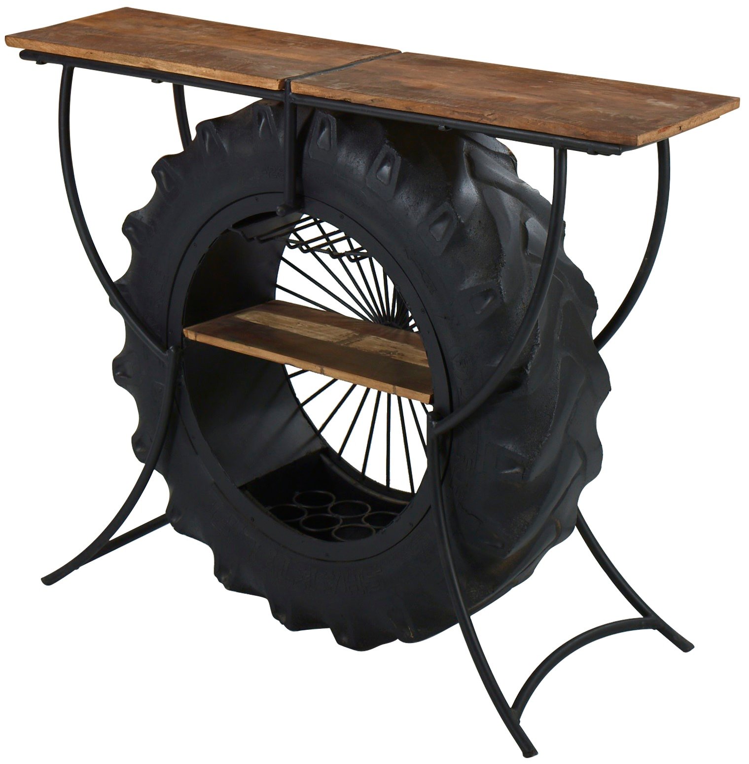 Mountain Blacksmith Authentic Truck Tire Console Bar Counter Vintage 64 Inches