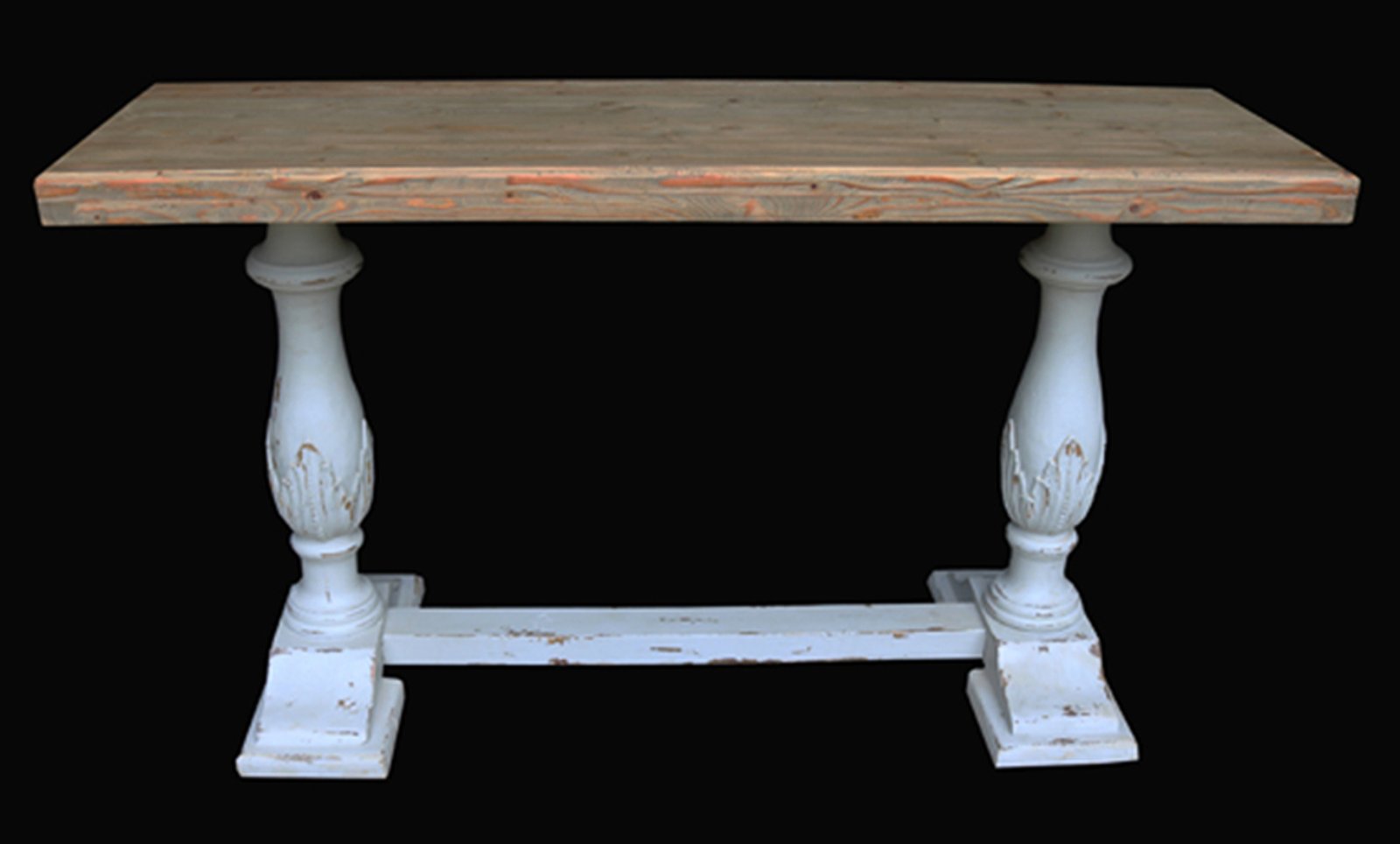 Farmhouse Winsor Chaulk White Console Table