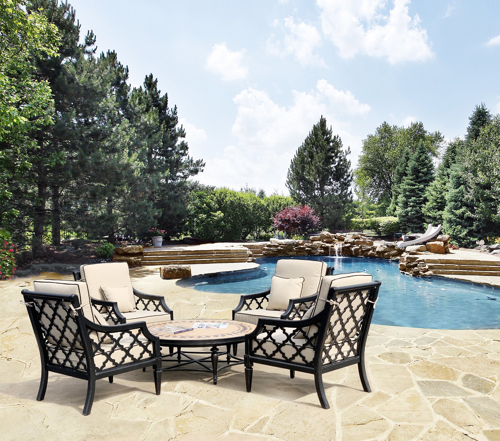 Astoria Outdoor Deep Seating Set of 5 (KIT)