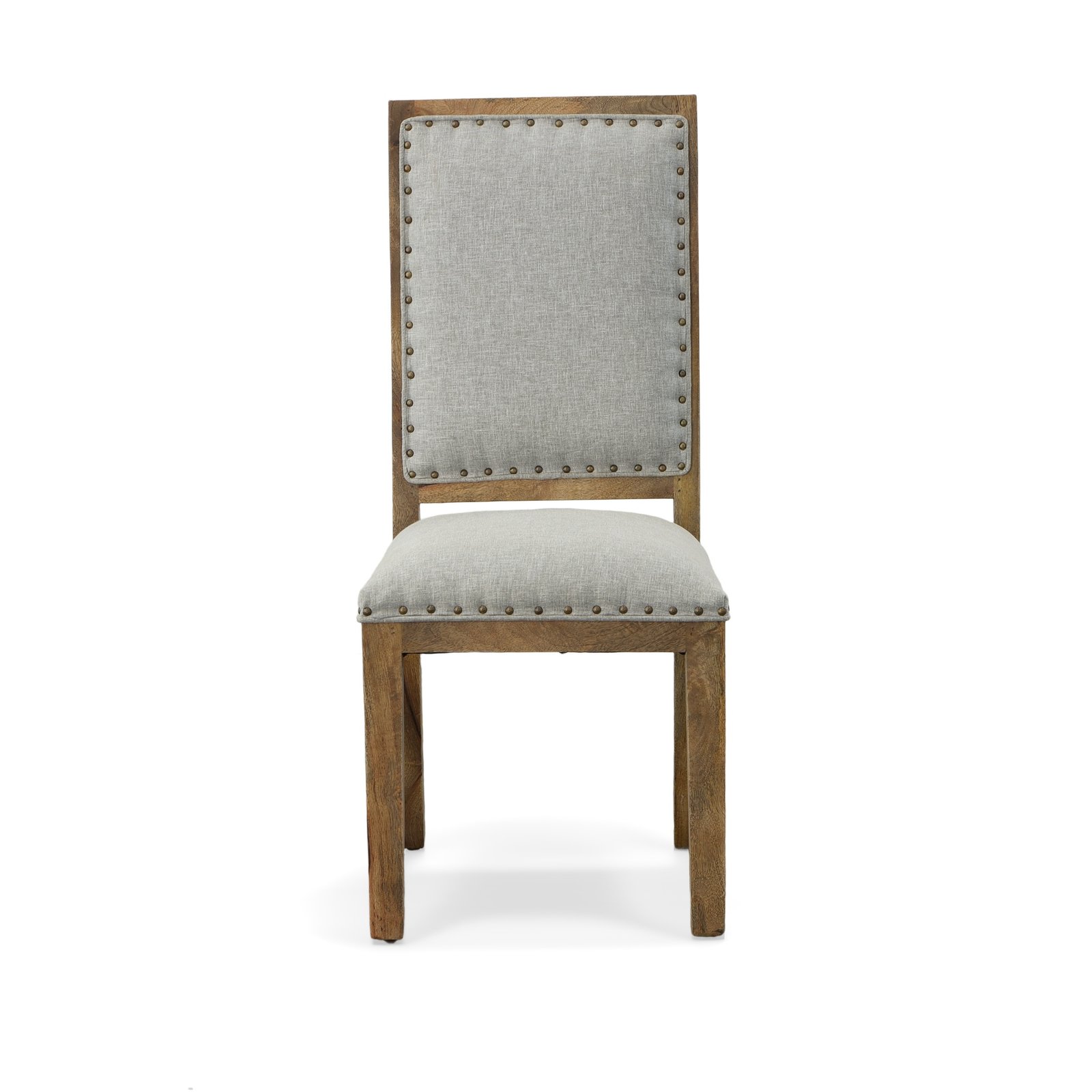Chair Dining Solid Wood in Neutral Linen