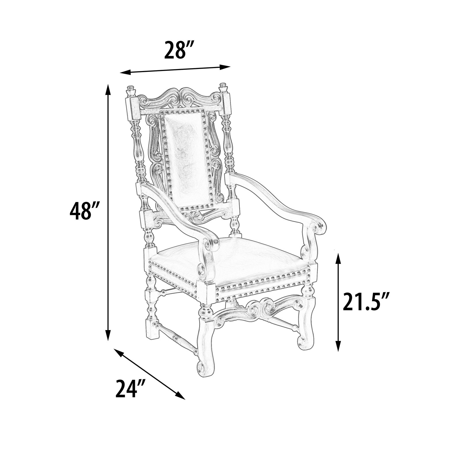Conquistador Leather Chair - Image 5