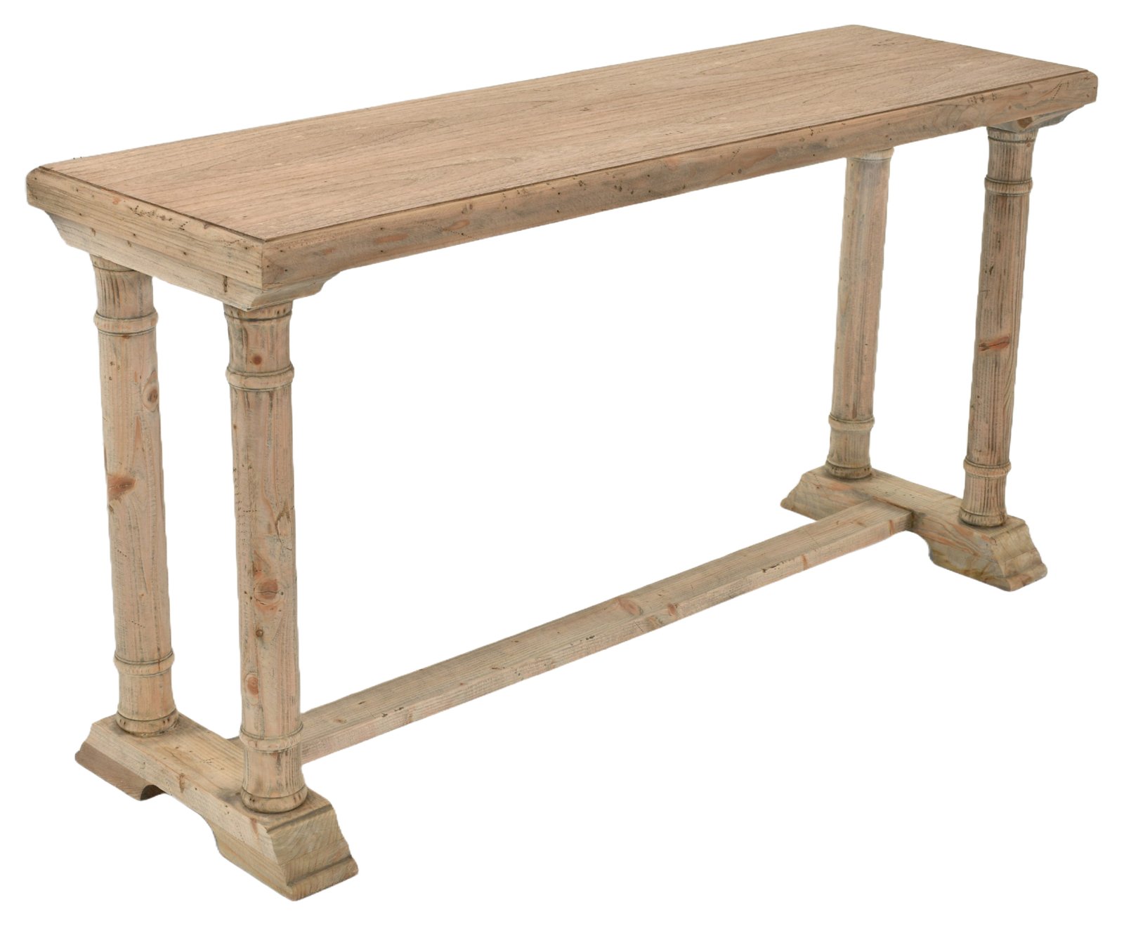 Farmhouse Wood Natural Console Sofa Hall Table