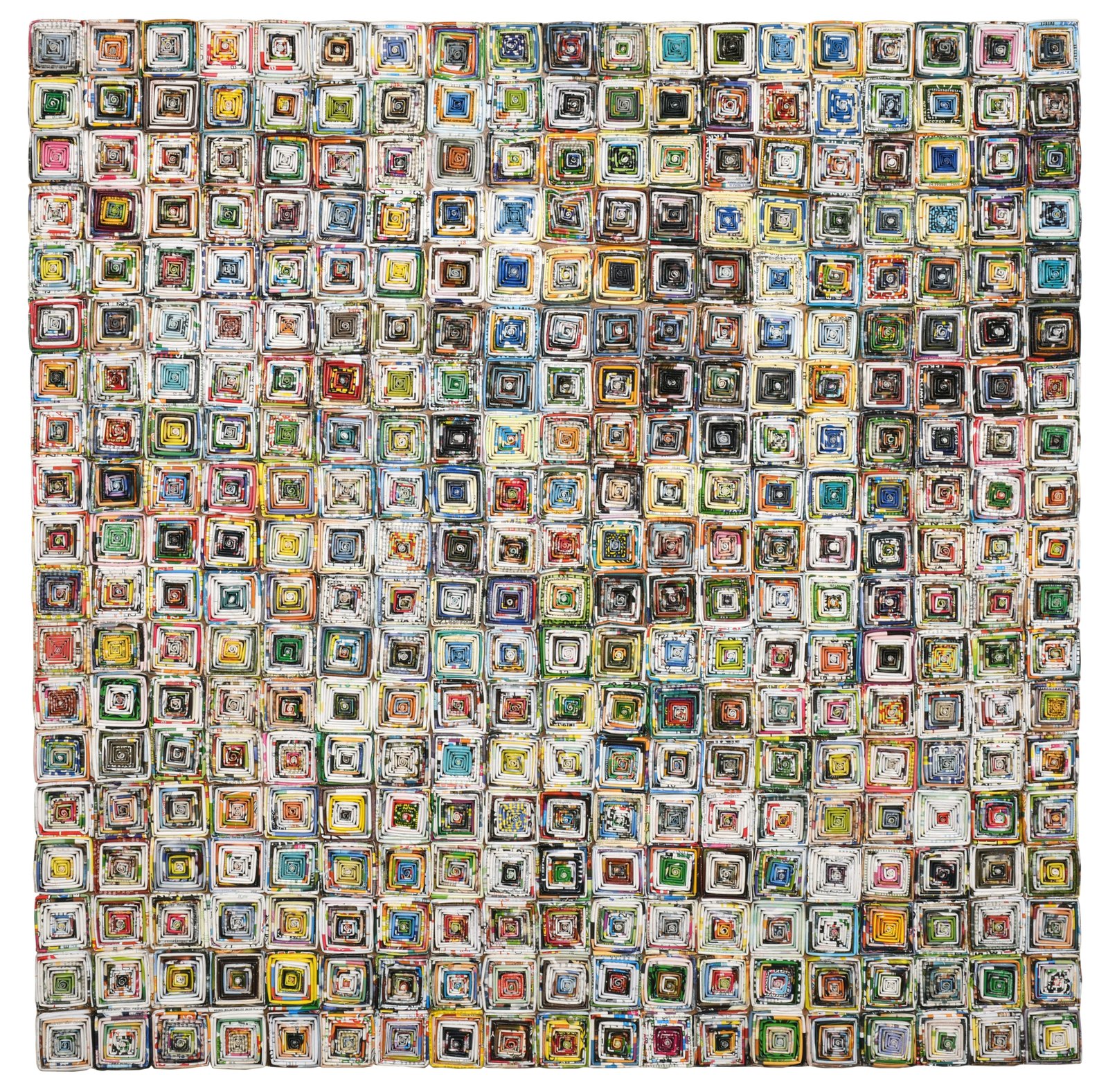 Quilled Mastaba Wall Art 40 X 40 Inches