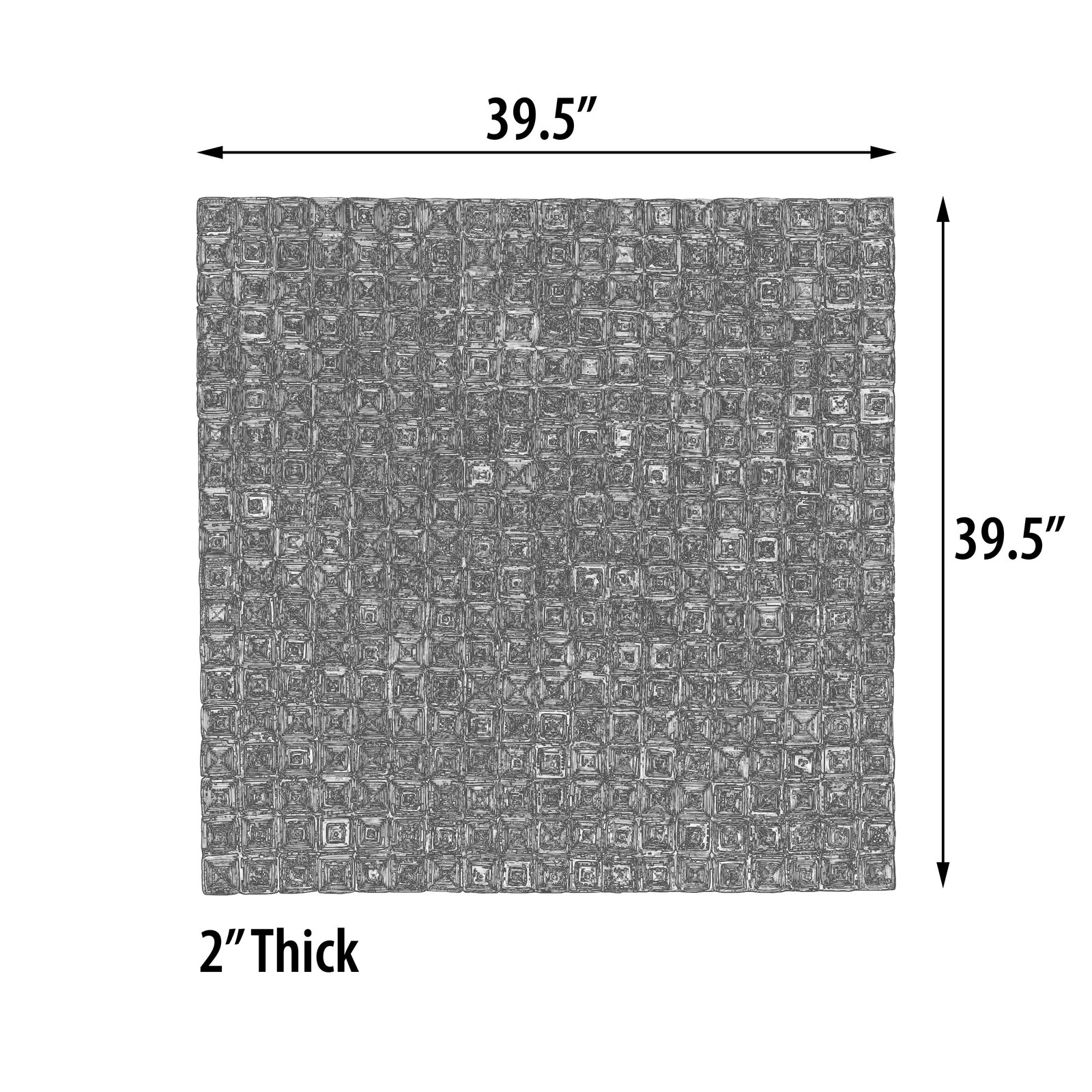 Quilled Mastaba Wall Art 40 X 40 Inches - Image 5