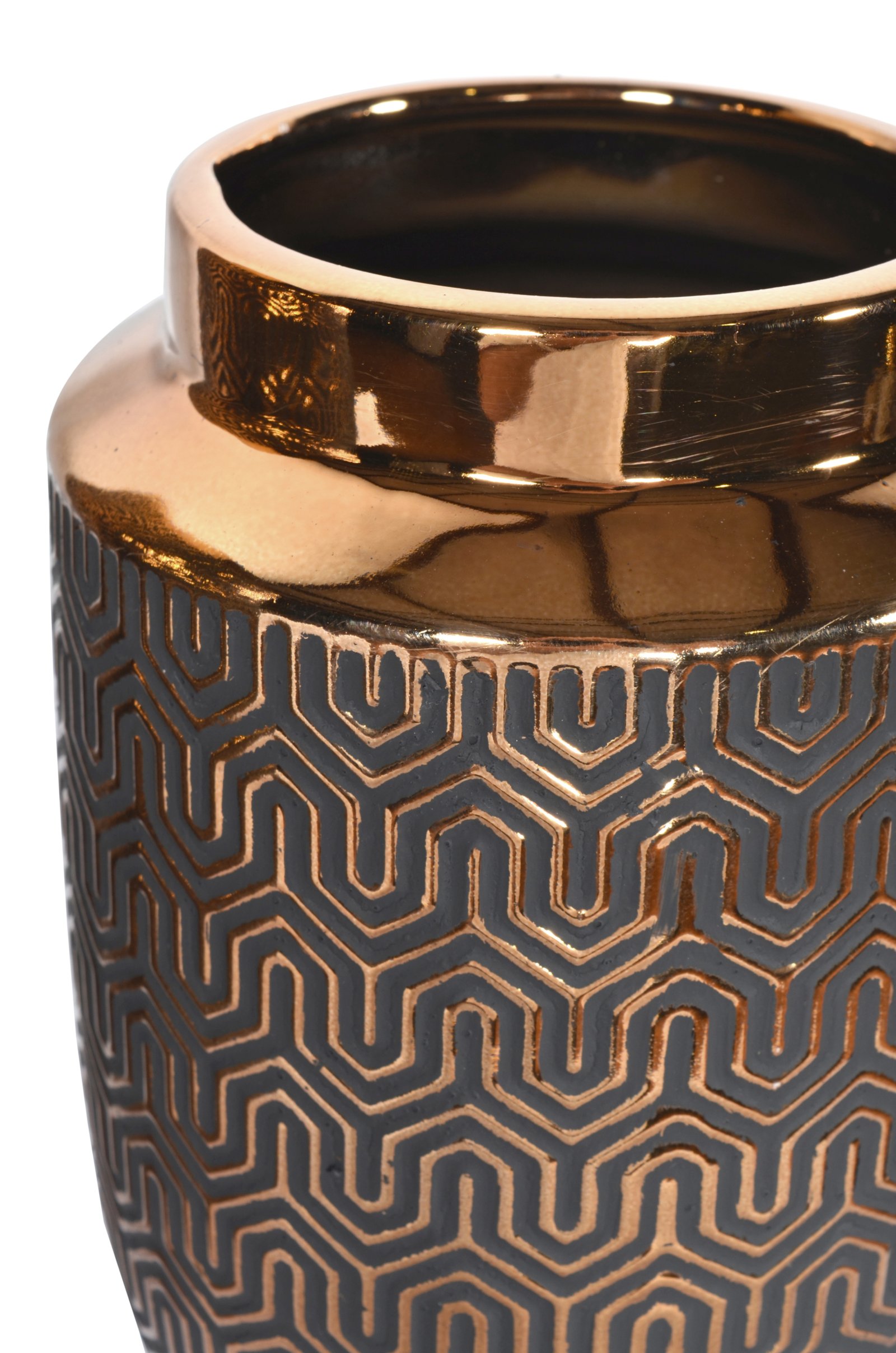 Set of 3 Copper illusion Vases - Image 4