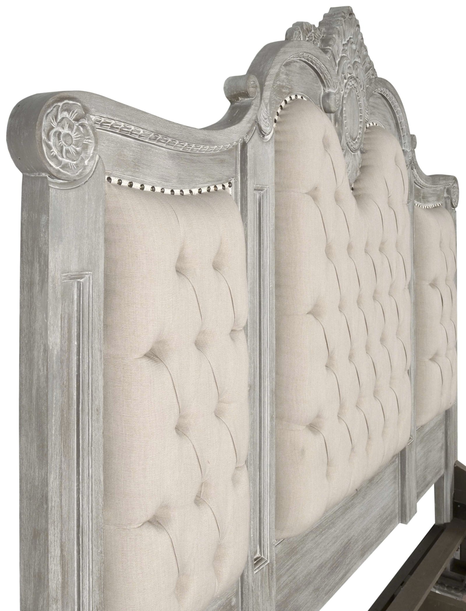Mystique Gray Mahogany Maison Royale Bed King - Image 4