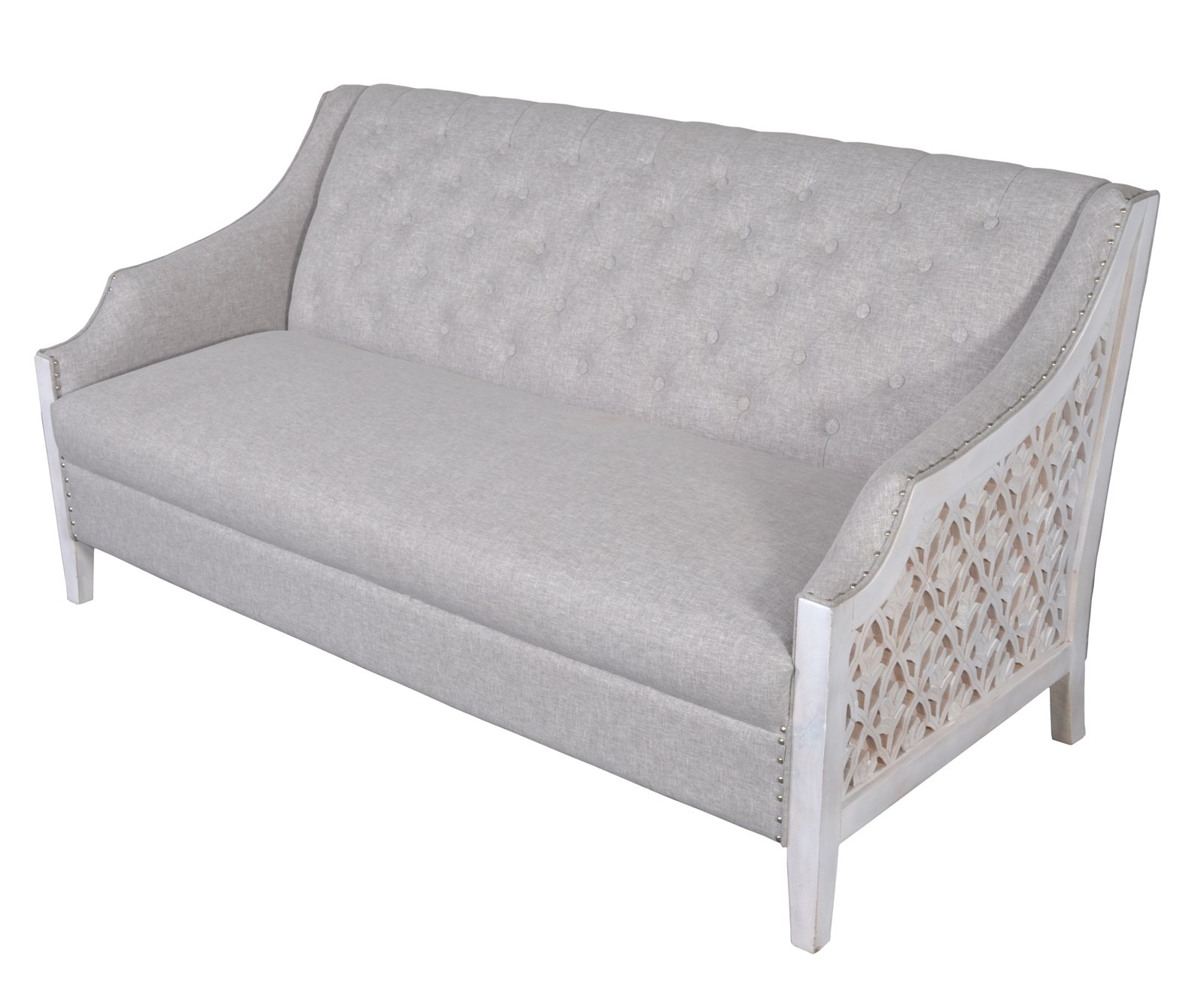 Country Coastal Chalet Sofa 70 Inch