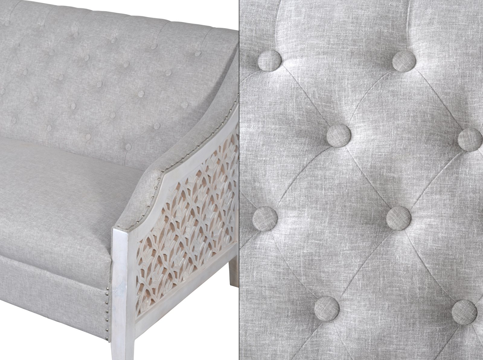 Country Coastal Chalet Sofa 70 Inch - Image 4