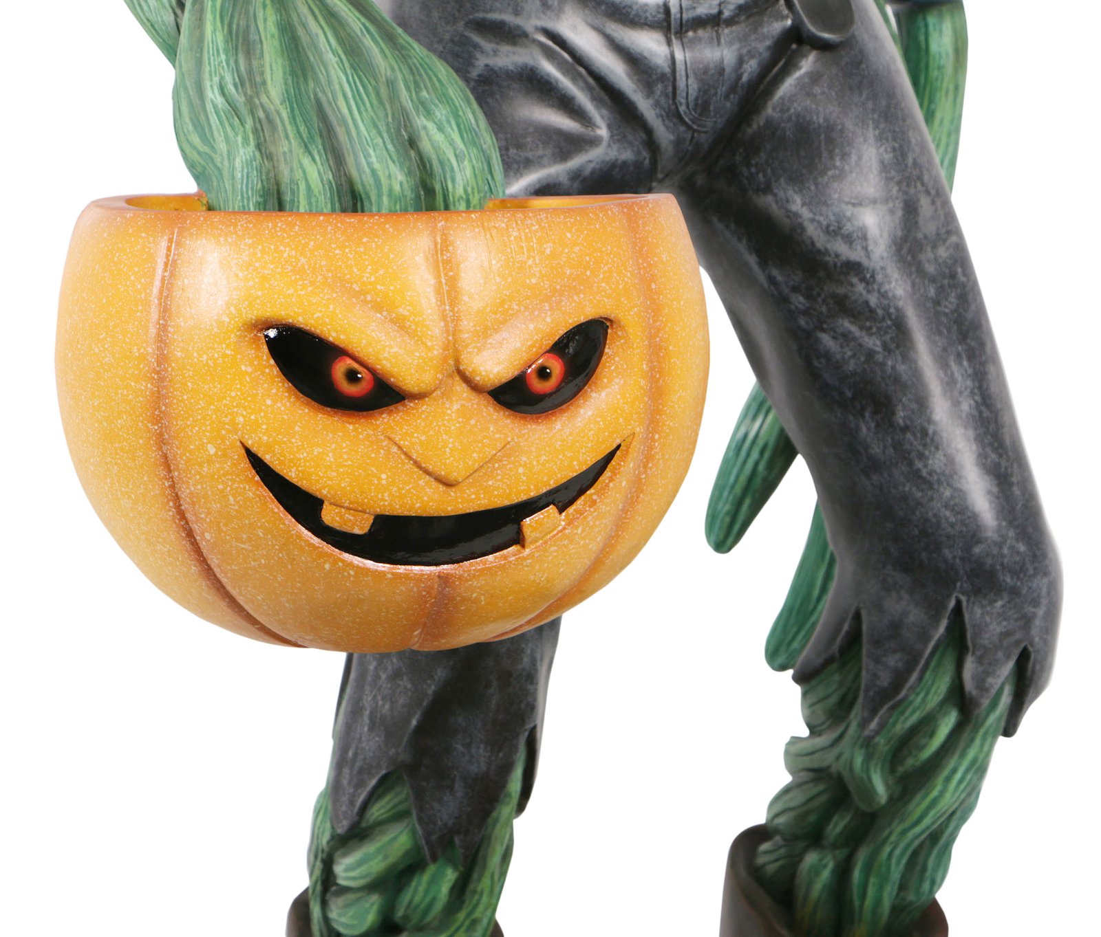 Scary Pumpkin Man with Candy Holder - Image 5