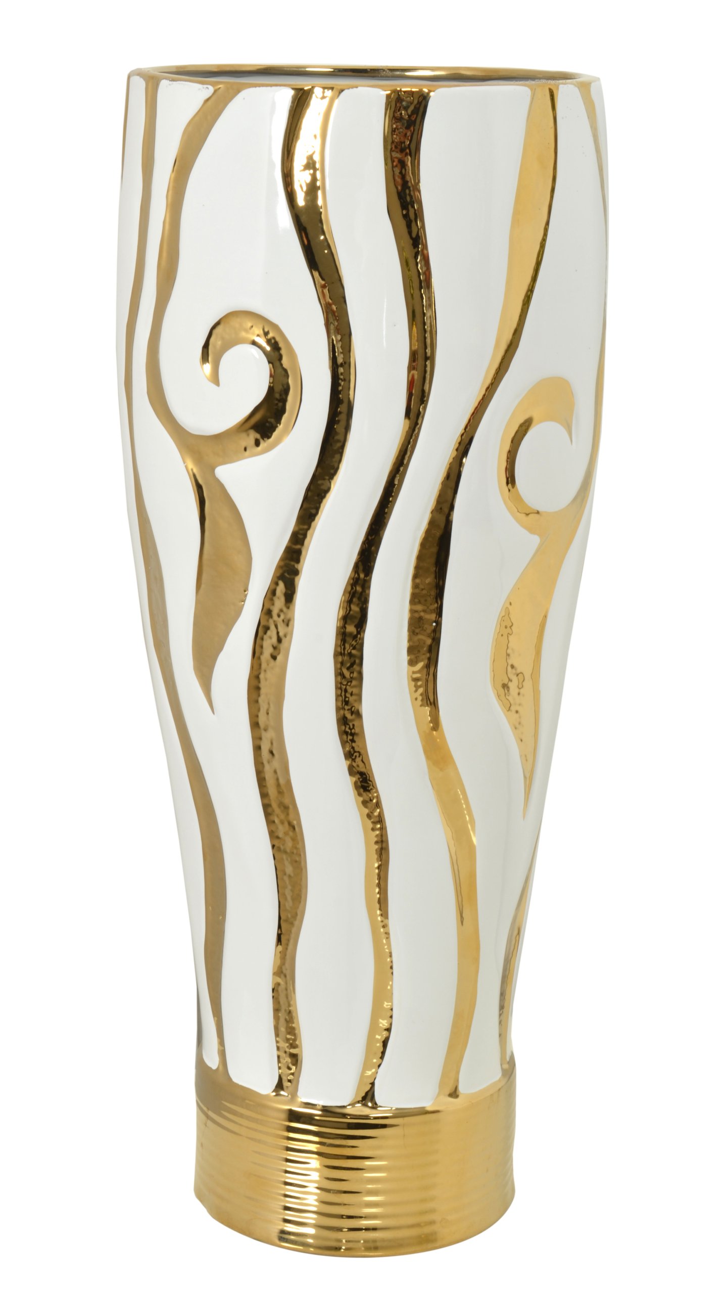Golden Zebra With White Vase 20 Inch - Image 2