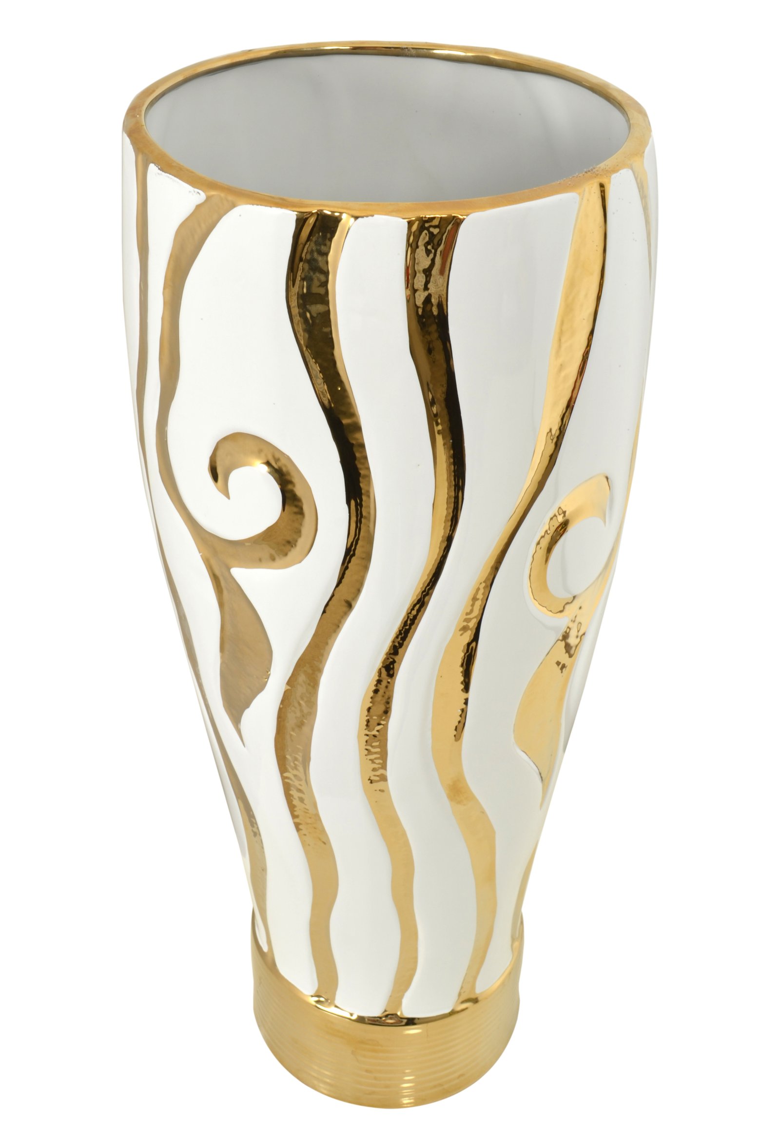 Golden Zebra With White Vase 20 Inch - Image 3
