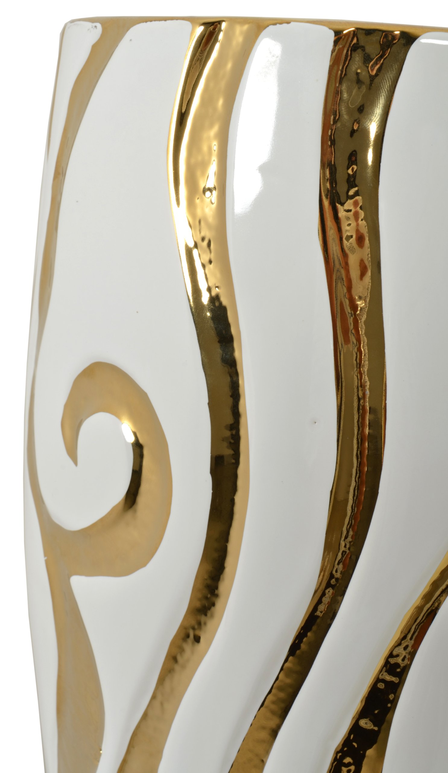 Golden Zebra With White Vase 20 Inch - Image 4