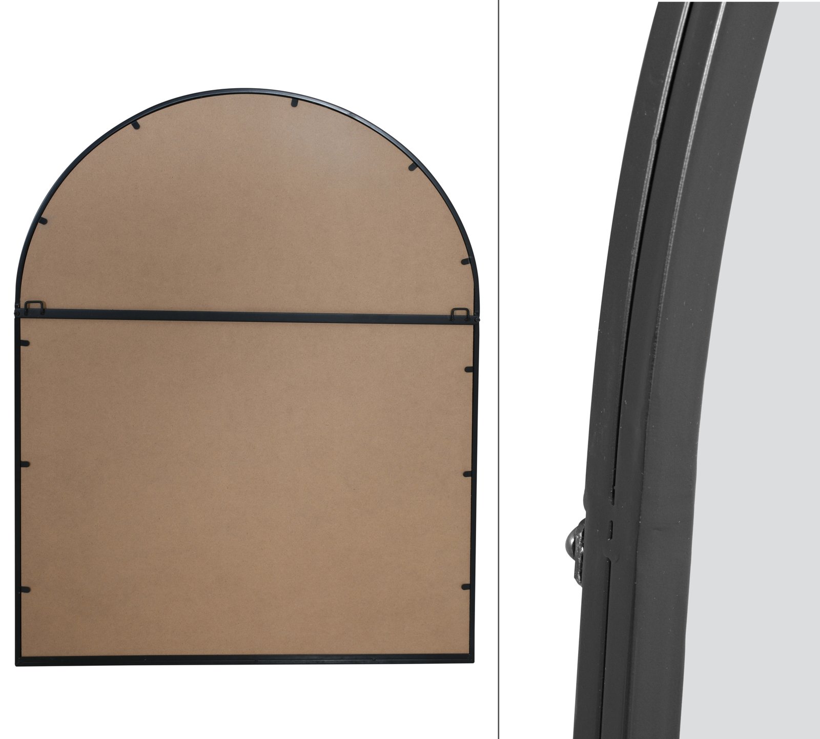 48 Inch Arch Iron Framed Mirror - Image 4