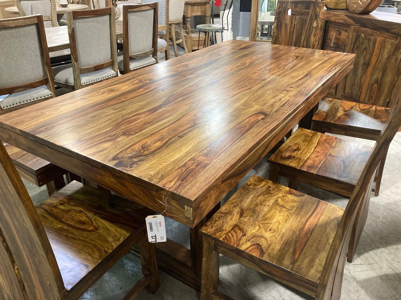 Cinnamon Amber Dining Set of 7 - Image 2