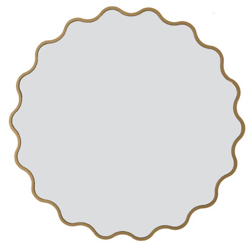 31.5 Inch Scalloped Accent Mirror