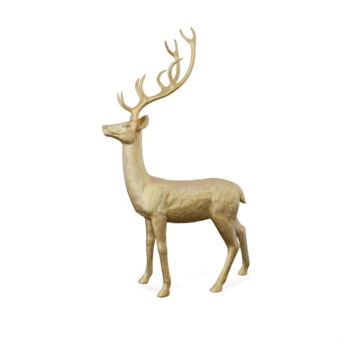 84in Gold Christmas Reindeer