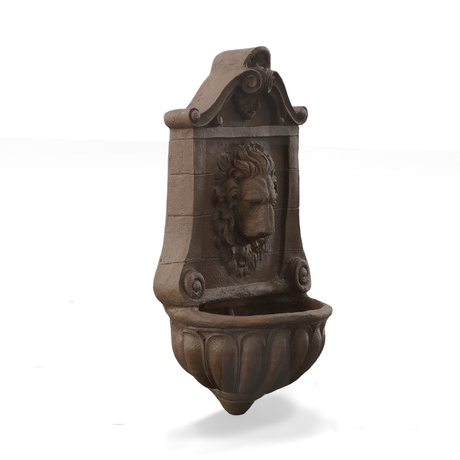 Small Terracotta Lion Wall Fountain - Image 2