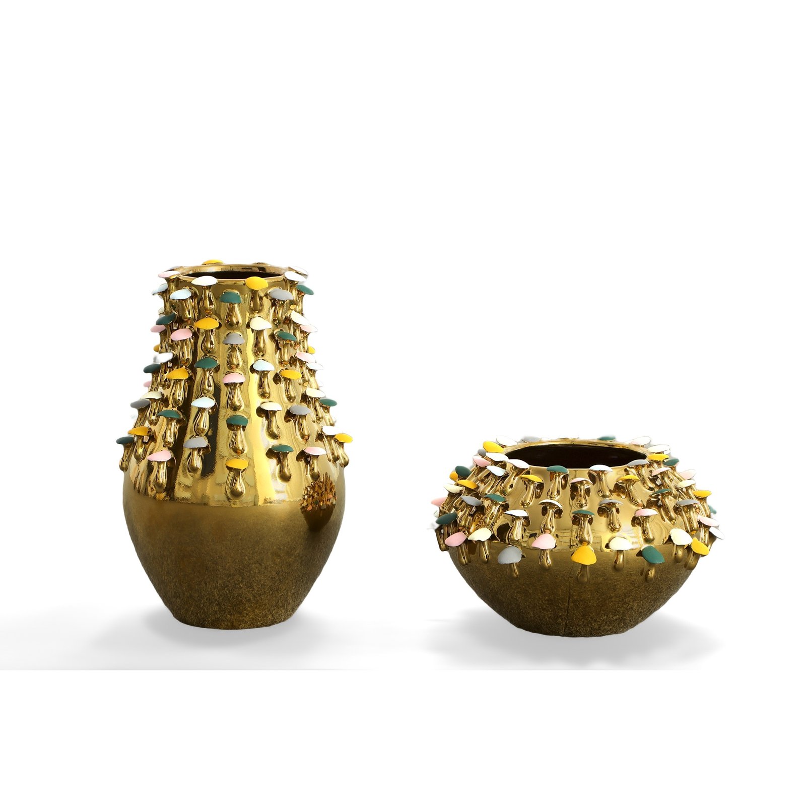 Mushroom Bowl and Vases Set of 2 - Image 3