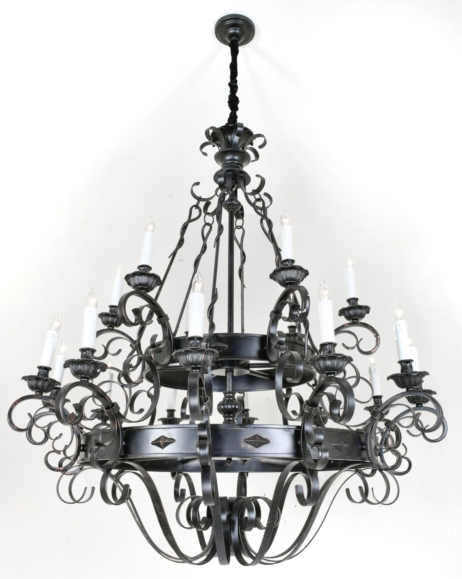 Black and Gold Iron Chandelier