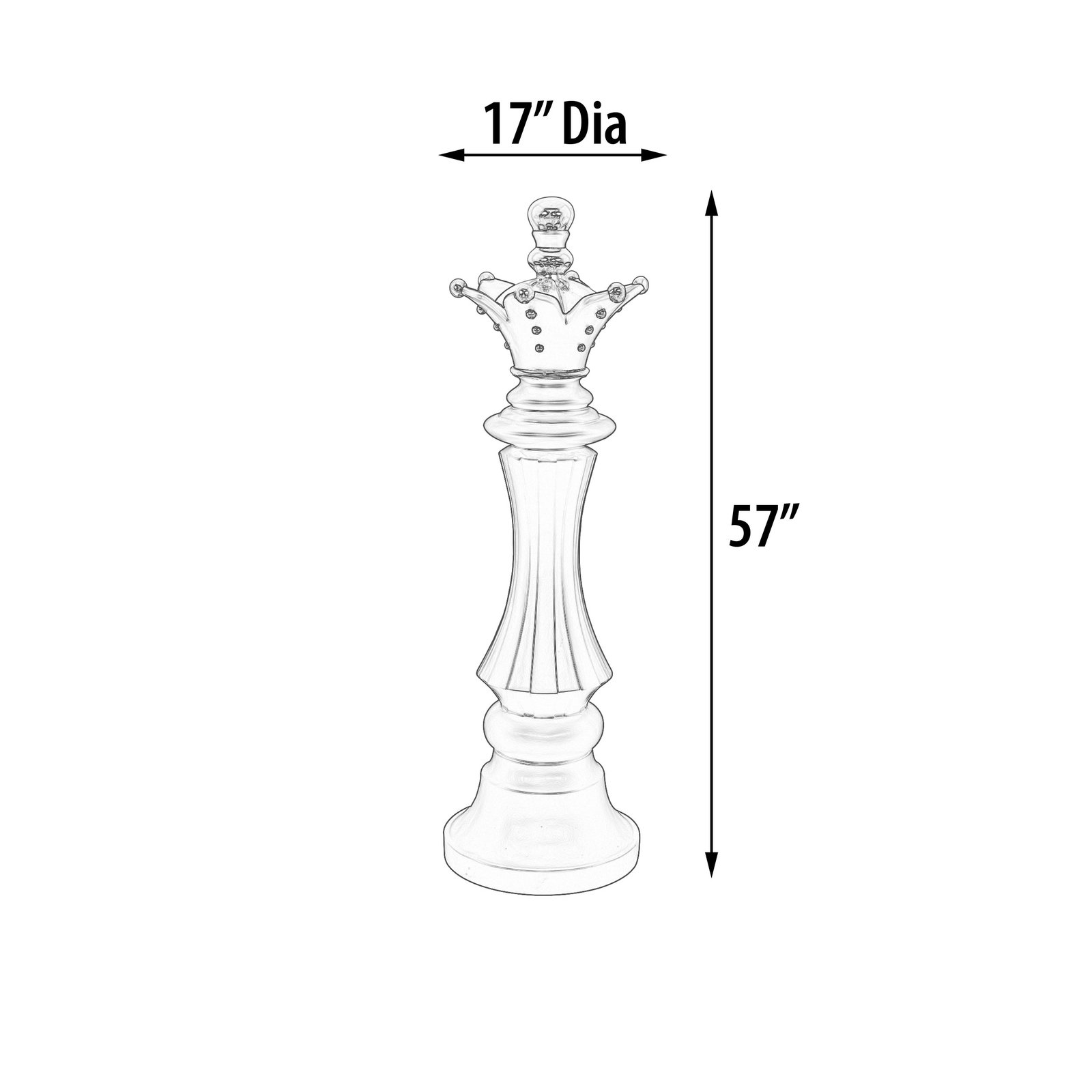 Check Mate Queen Chess Piece 57 inches - Image 5
