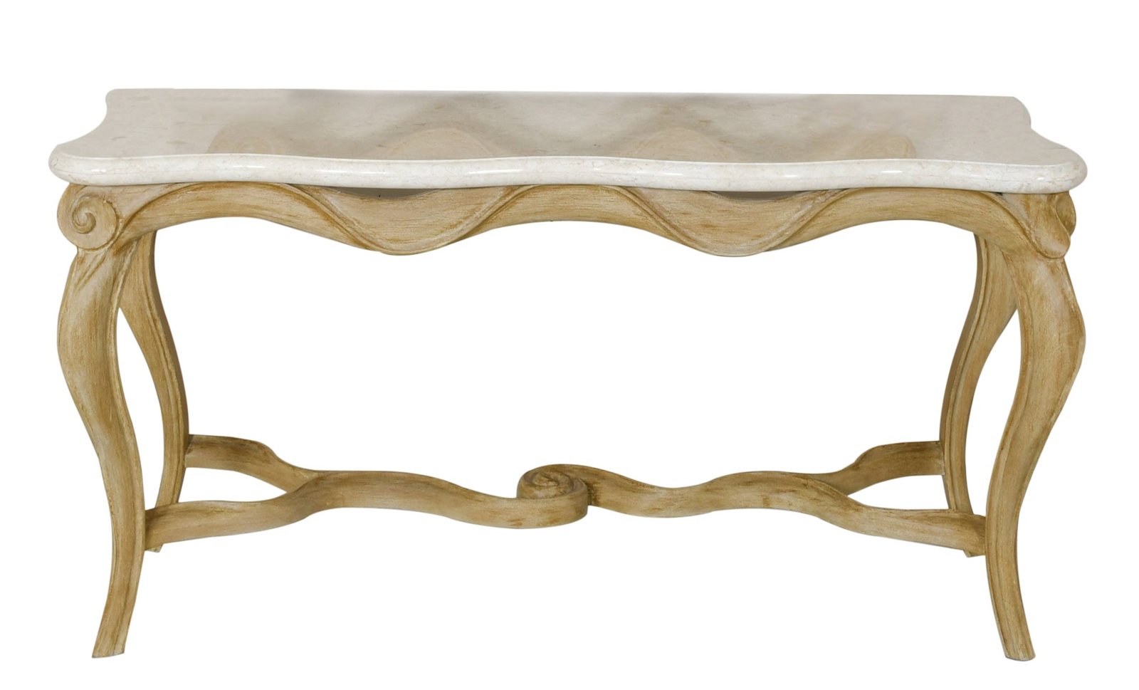 Ribbon Console with Marble Top 60"W