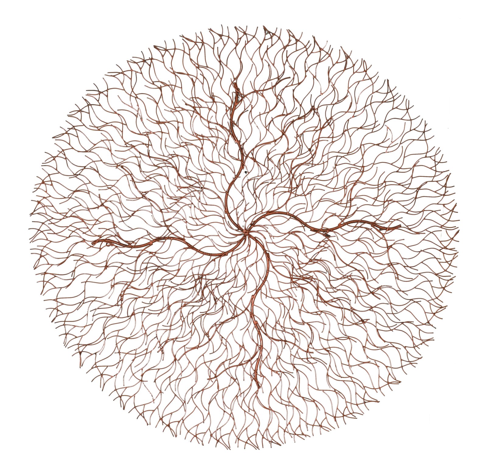 Iron Wire Root Copper Wall D?cor 59 inches