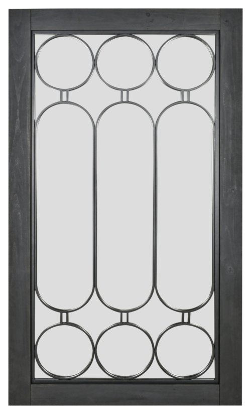 Architectural Window Mirror Black 46.5W x 82.4H