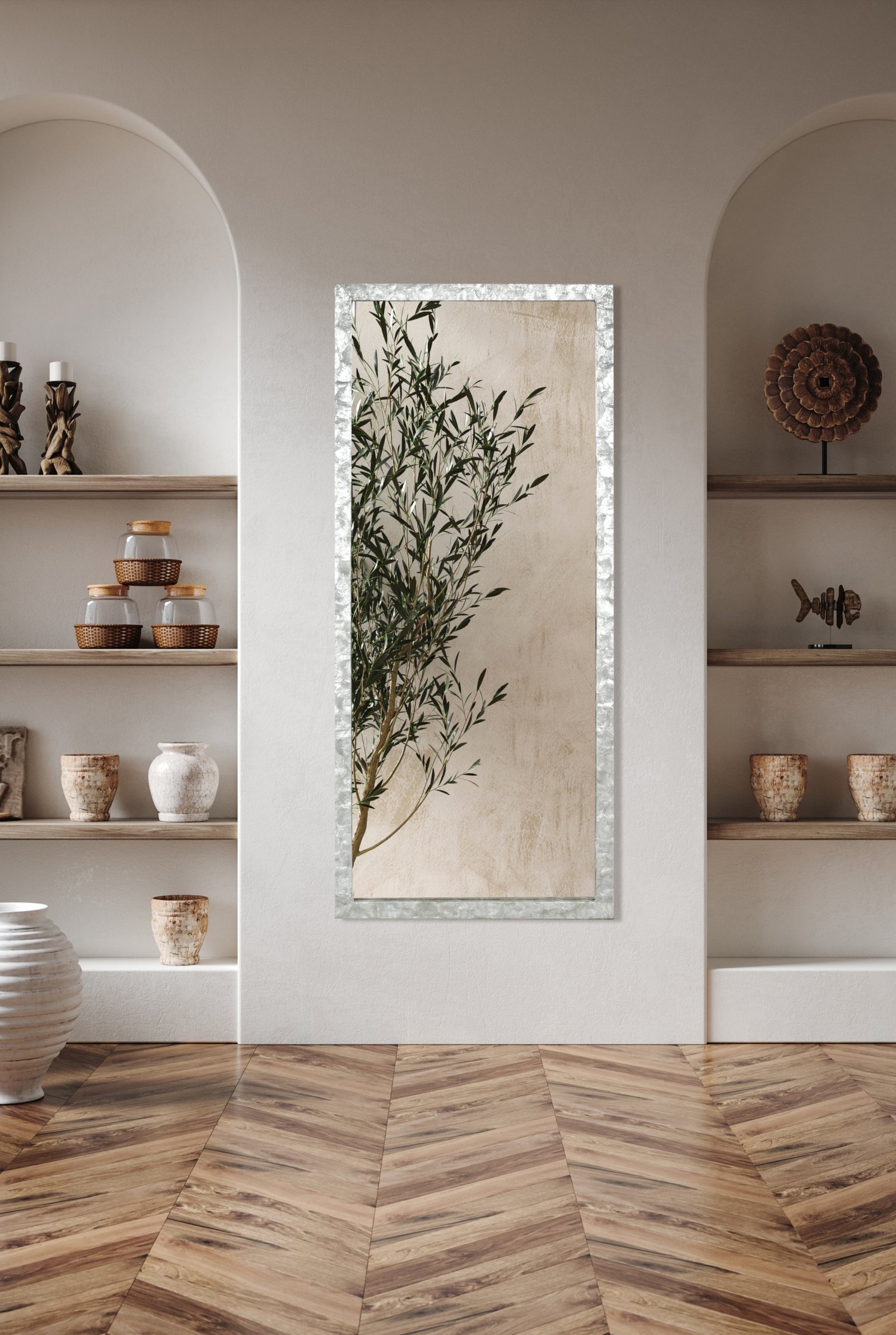 Capiz Wall Mirror 27W x 65H - Image 2