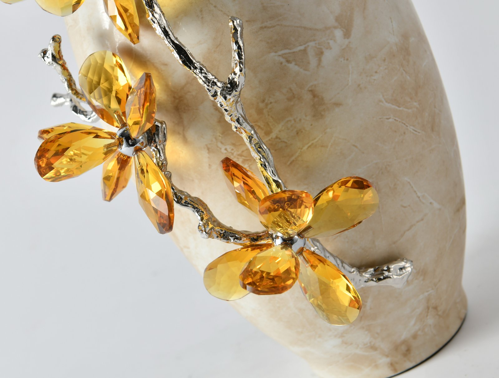 Golden Ember Blossom Vase - Image 2